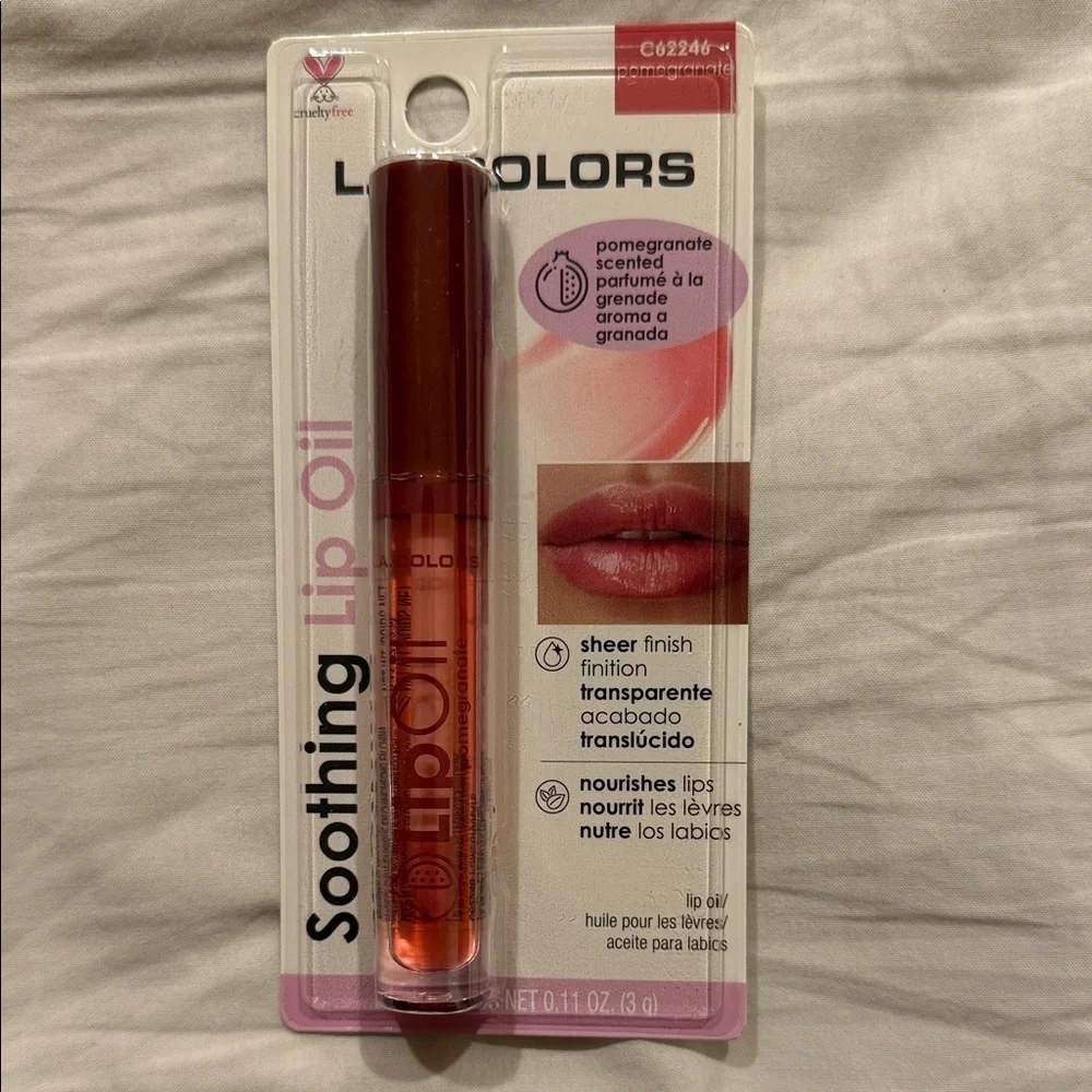 L.A. Colors Soothing Lip Oil Collection - Red, Orange, Pink, Purple